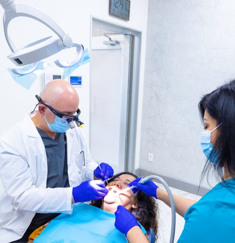 dr luay diagnosing patient